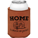 Summer Camping Leatherette Can Sleeve - Single Sided