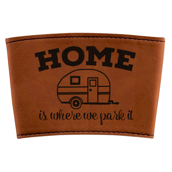 Custom Summer Camping Leatherette Cup Sleeve