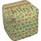 Summer Camping Cube Pouf Ottoman (Top)