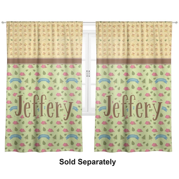 Custom Summer Camping Curtain Panel - Custom Size (Personalized)