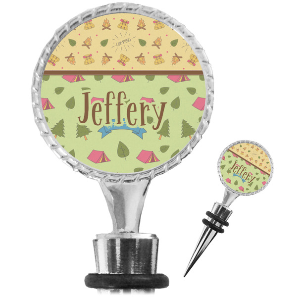 Custom Summer Camping Wine Bottle Stopper (Personalized)