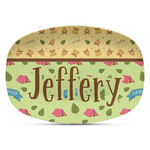 Summer Camping Plastic Platter - Microwave & Oven Safe Composite Polymer (Personalized)