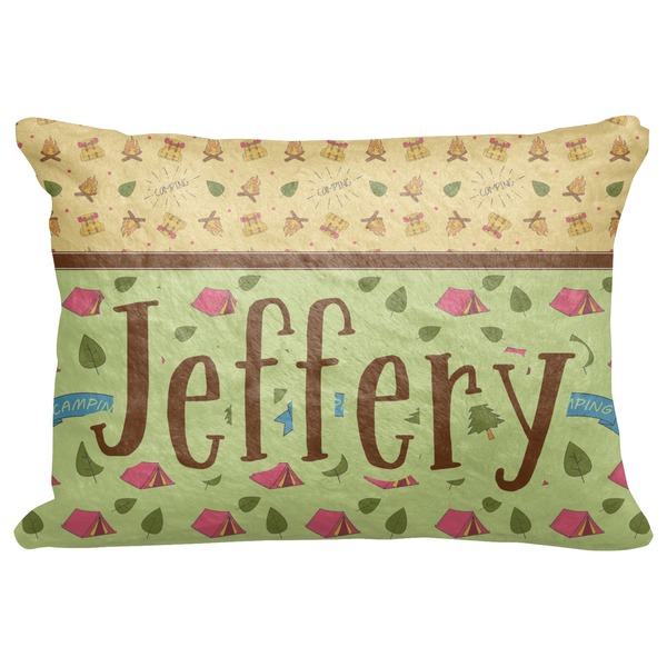 Custom Summer Camping Decorative Baby Pillowcase - 16"x12" (Personalized)