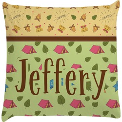 Summer Camping Decorative Pillow Case (Personalized)