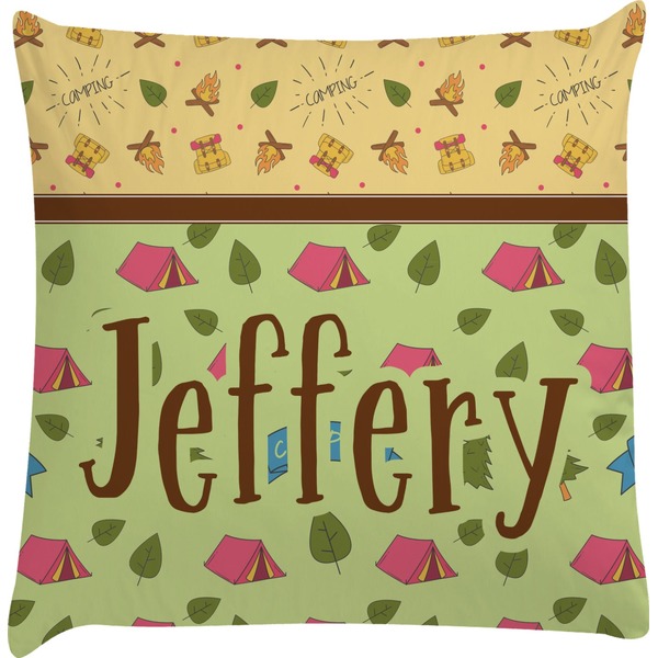 Custom Summer Camping Decorative Pillow Case (Personalized)
