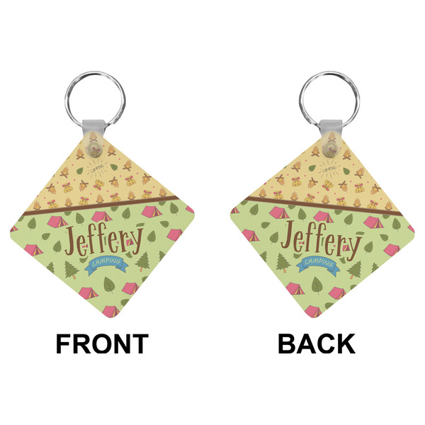 Summer Camping Diamond Keychain (Front + Back)