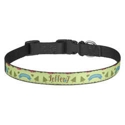 Summer Camping Dog Collar - Medium (Personalized)