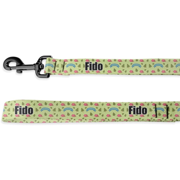 Custom Summer Camping Dog Leash - 6 ft (Personalized)