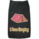 Summer Camping Black Pet Shirt (Personalized)