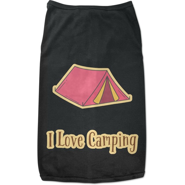 Custom Summer Camping Black Pet Shirt (Personalized)