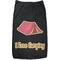Summer Camping Black Pet Shirt - XL (Personalized)