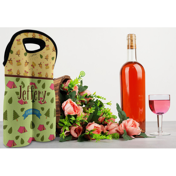 Summer Camping Double Wine Tote - LIFESTYLE (new)
