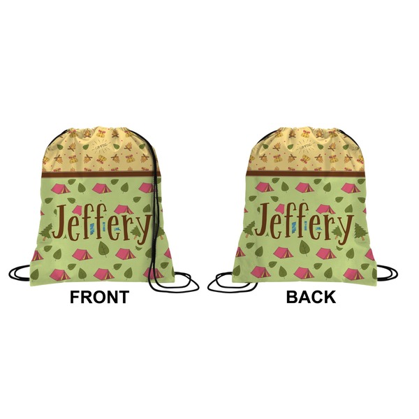 Summer Camping Drawstring Backpack Front & Back Small