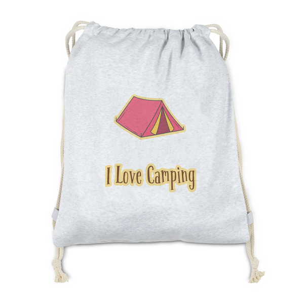 Custom Summer Camping Drawstring Backpack - Sweatshirt Fleece - Double Sided (Personalized)