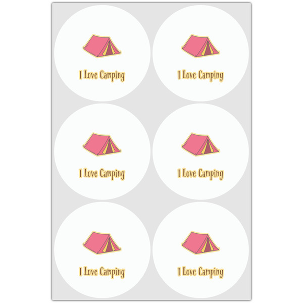 Summer Camping Drink Topper - Large - Set of 6