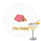 Summer Camping Drink Topper - Large - Single with Drink