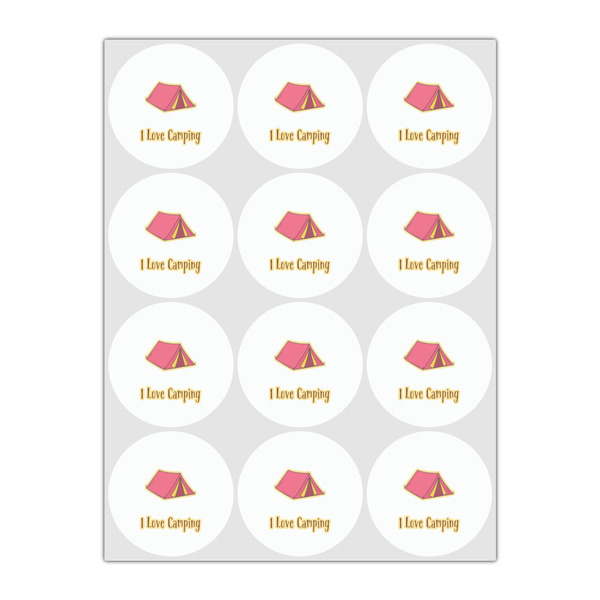 Summer Camping Drink Topper - Small - Set of 12