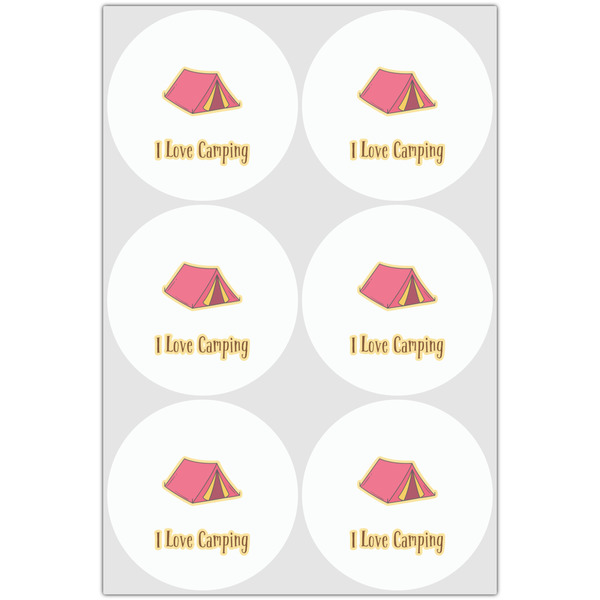 Summer Camping Drink Topper - XLarge - Set of 6