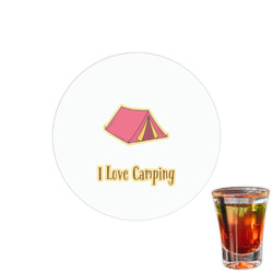 Summer Camping Printed Drink Topper - 1.5" (Personalized)