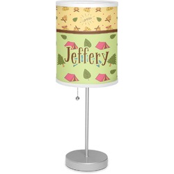 Summer Camping 7" Drum Lamp with Shade (Personalized)