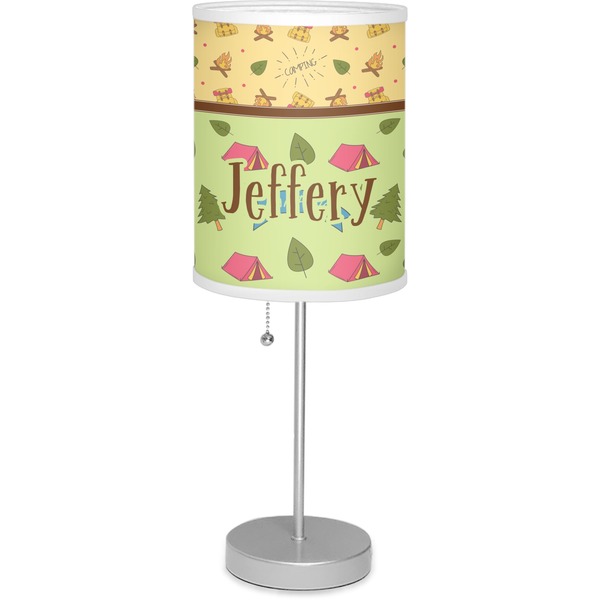 Custom Summer Camping 7" Drum Lamp with Shade (Personalized)