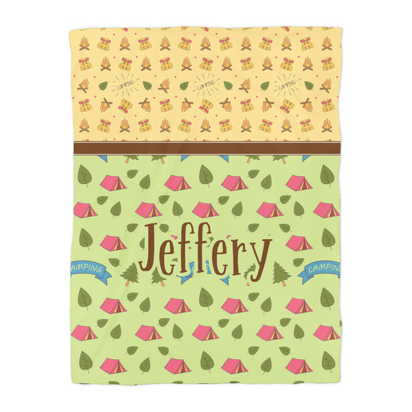 Summer Camping Duvet Cover - Twin - Front