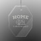 Summer Camping Engraved Glass Ornaments - Octagon