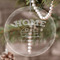 Summer Camping Engraved Glass Ornaments - Round-Main Parent