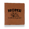 Summer Camping Leather Binder - 1" - Rawhide - Front View