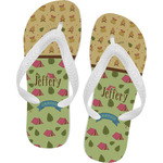 Summer Camping Flip Flops - Large (Personalized)