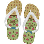 Summer Camping Flip Flops - Medium (Personalized)