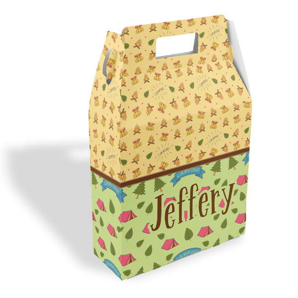 Custom Summer Camping Gable Favor Box (Personalized)