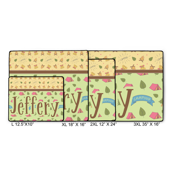 Summer Camping Gaming Mats - SIZE CHART