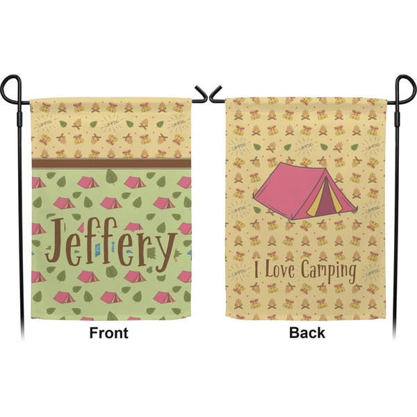 Summer Camping Garden Flag - Double Sided Front and Back