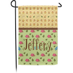 Summer Camping Small Garden Flag - Single Sided w/ Name or Text