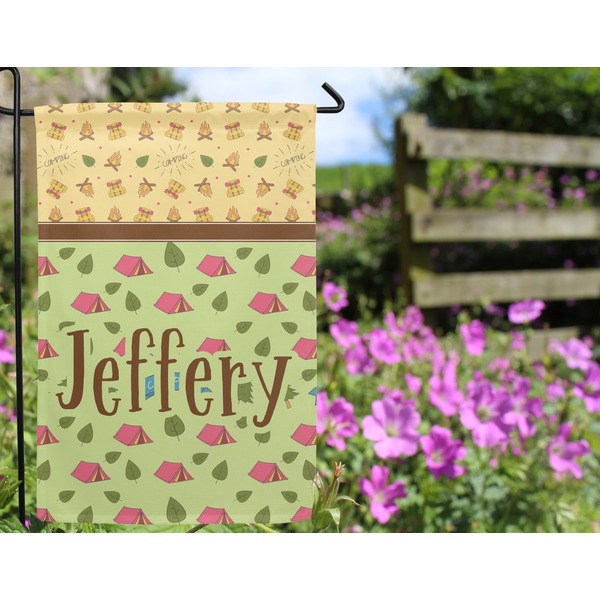 Summer Camping Garden Flag - Outside In Flowers