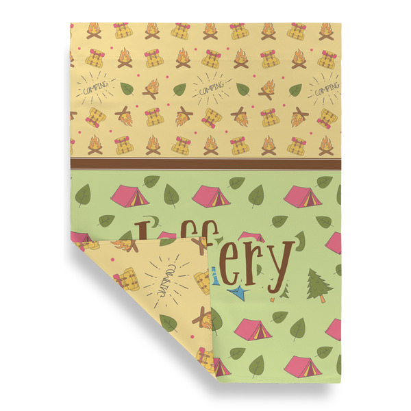 Summer Camping Garden Flags - Large - Double Sided - FRONT FOLDED