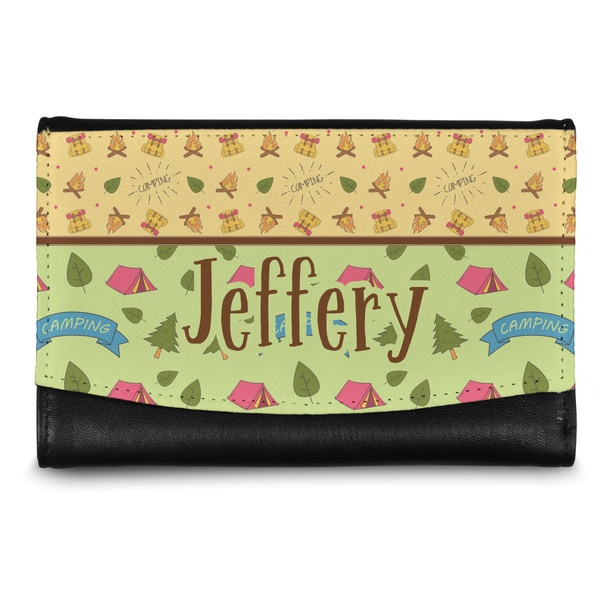 Custom Summer Camping Genuine Leather Women's Wallet - Small (Personalized)