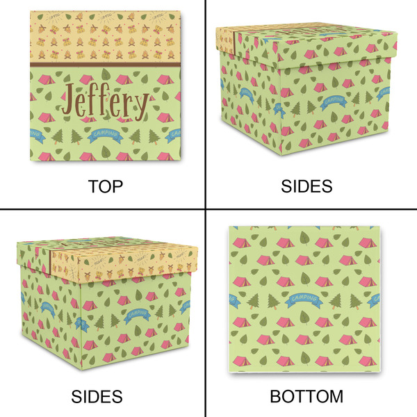 Summer Camping Gift Boxes with Lid - Canvas Wrapped - Medium - Approval