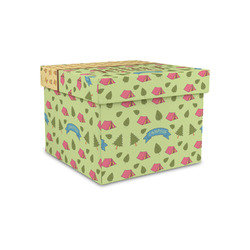 Summer Camping Gift Box with Lid - Canvas Wrapped - Small (Personalized)