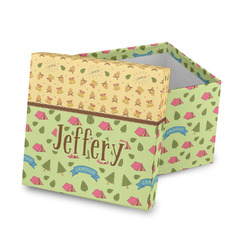 Summer Camping Gift Box with Lid - Canvas Wrapped (Personalized)