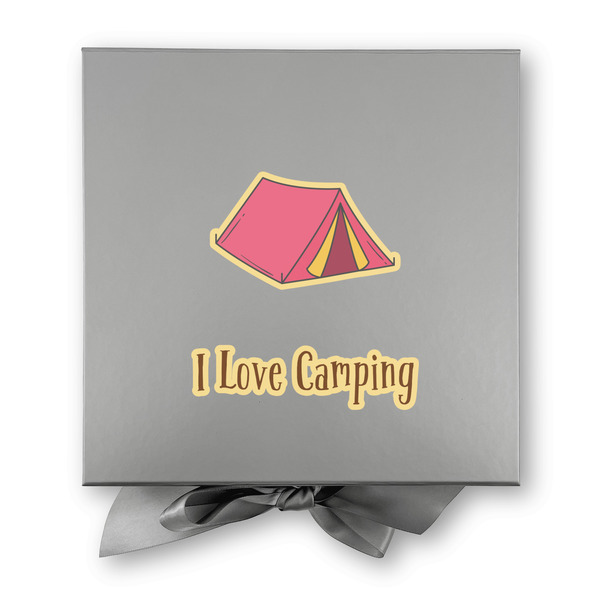 Summer Camping Gift Boxes with Magnetic Lid - Silver - Approval