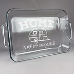 Summer Camping Glass Baking and Cake Dish