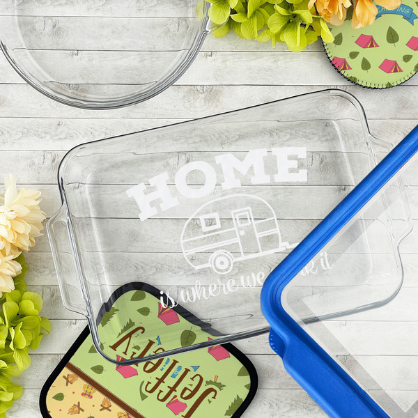 Summer Camping Glass Baking Dish - LIFESTYLE (13x9)