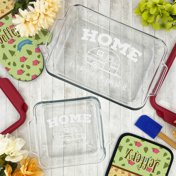 Summer Camping Glass Baking Dish Set - LIFESTYLE