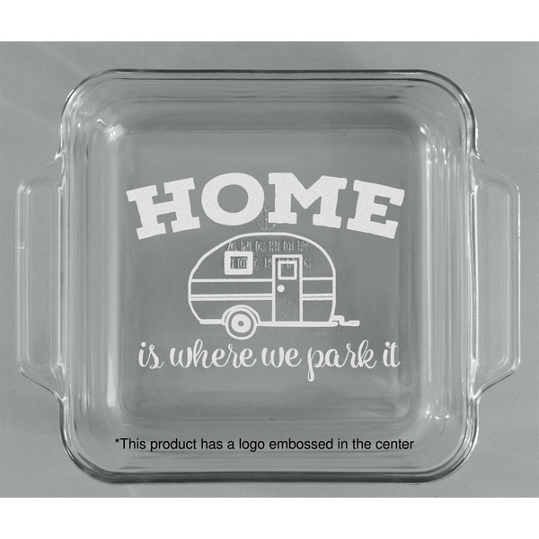 Summer Camping Glass Cake Dish - APPROVAL (8x8)