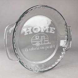 Summer Camping Glass Pie Dish - 9.5in Round