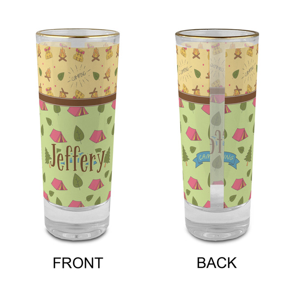 Summer Camping Glass Shot Glass - 2 oz - Single - APPROVAL