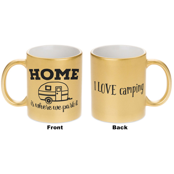 Summer Camping Gold Mug - Apvl