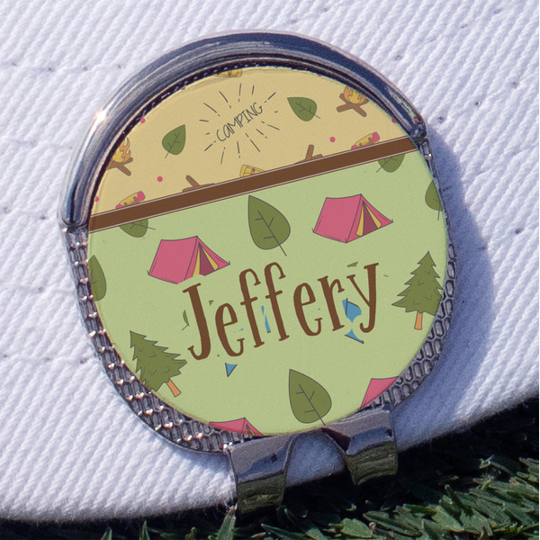 Custom Summer Camping Golf Ball Marker - Hat Clip